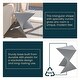 preview thumbnail 108 of 184, Randolph Indoor Side Table - Lightweight Triangular Design Accent End Table for Home Office Living Room and Bedroom, No Assembly