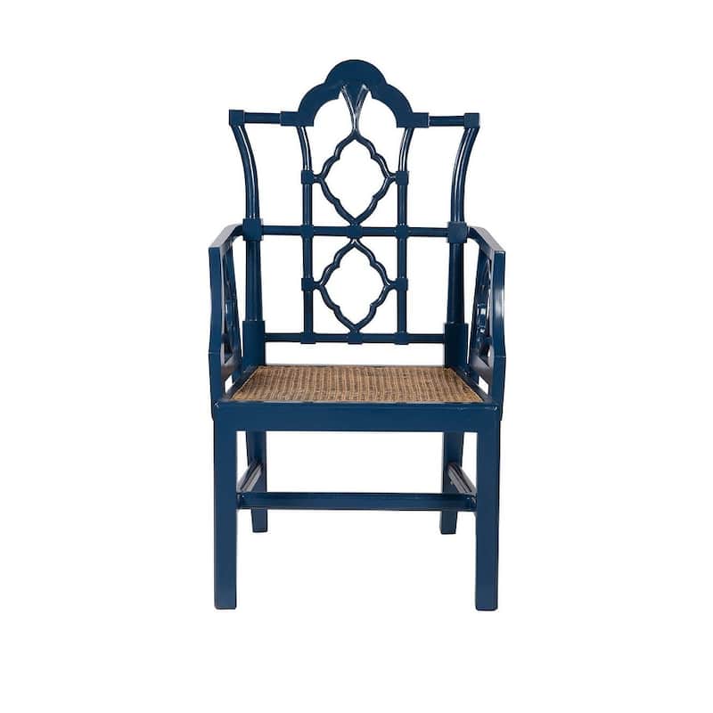 Italian Ivory Arm Chair, Mahogany