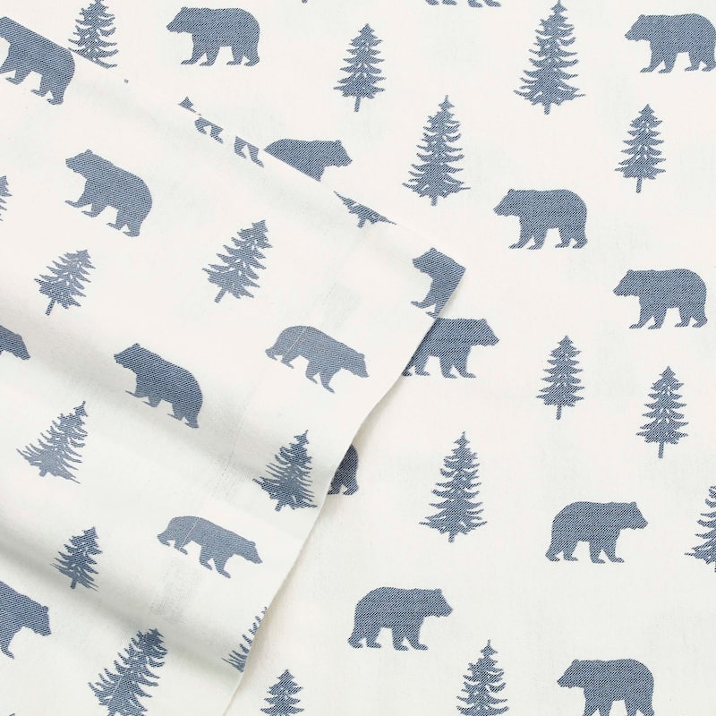 Eddie Bauer Printed Cotton Flannel Sheet Set