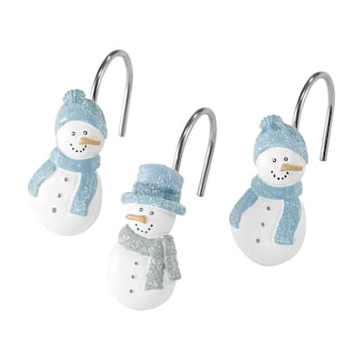 Avanti Linens Frosty Friends Shower Hooks - White