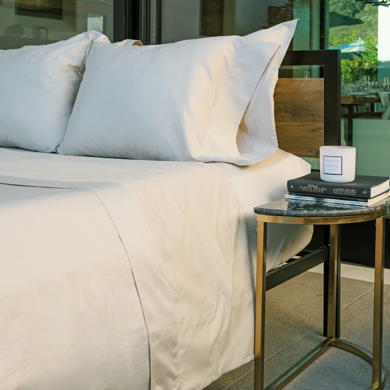 Jennifer Adams 400TC Long-Staple Cotton Sateen Sheet Sets - Queen - Birch