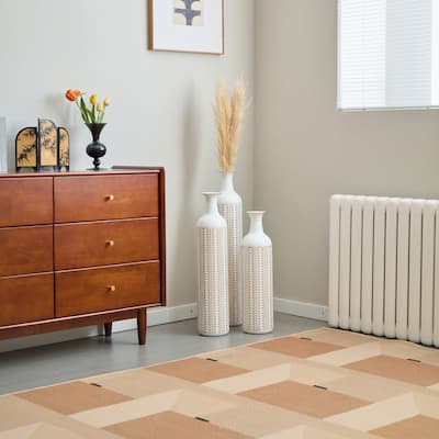 Floor Metal Vase Modern Style White Metal Vase 3-Piece Set Gorgeous Home Decoration Large Glazed Metal Vase