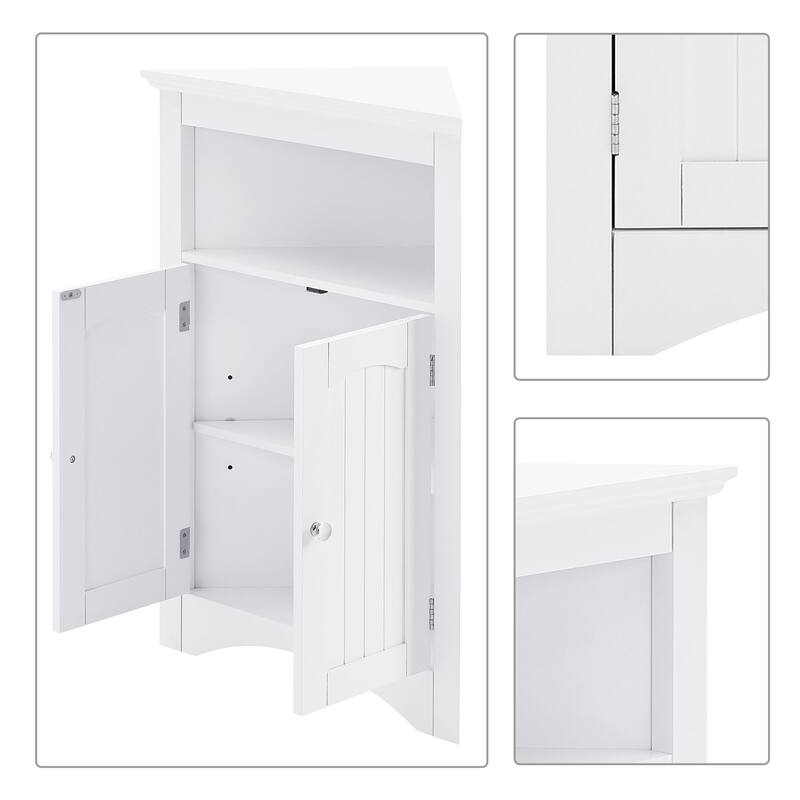 Classic Stylish Wooden Corner Storage Cabinet, For Indoor Use