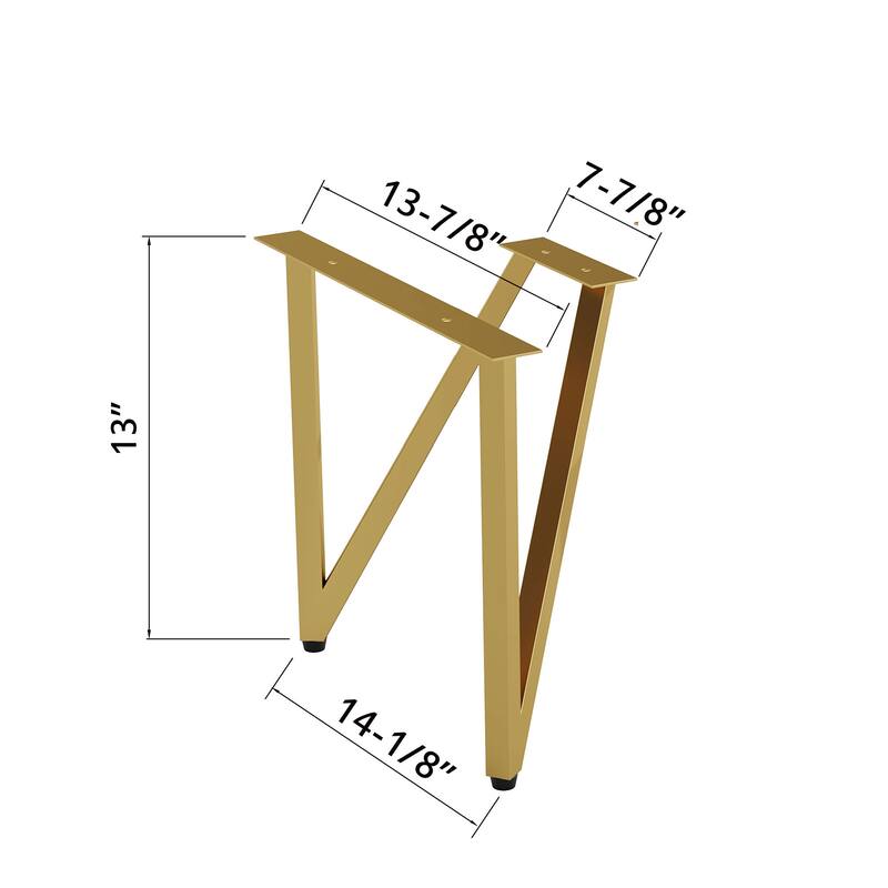 Dowell 7001 Series Vanity Hairpin Leg, 13" (pkg of 2)