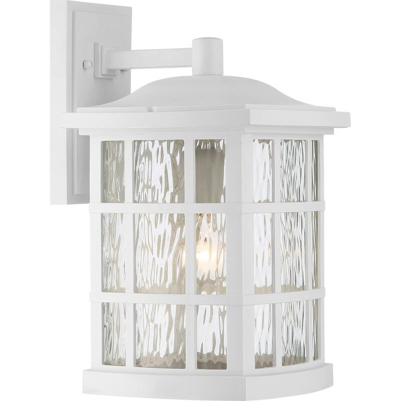 Stonington 1-Light Outdoor Wall Lantern in Matte White