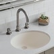 preview thumbnail 2 of 4, Lexicon Platinum V210 Quartz Composite Oval Vanity Sink - Galaxy Beige