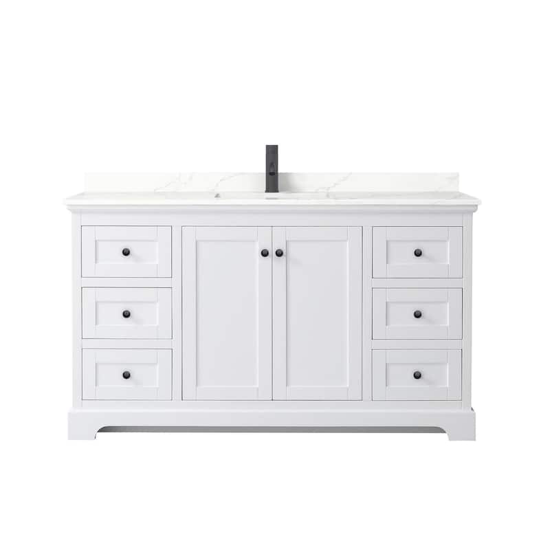 Wyndham Collection WCV232360S-QTZ-UNSMXX Avery 60" Free Standing