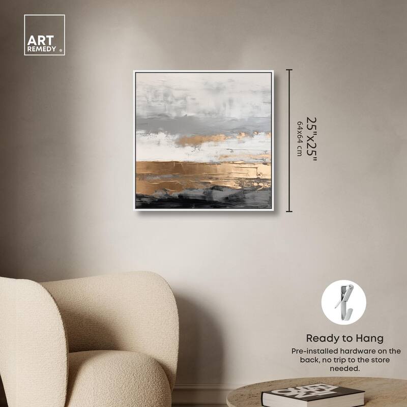 Moonlit Gold II Canvas by Art Remedy