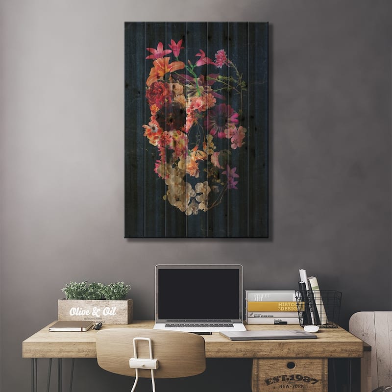 Recover Print On Wood by Ali Gulec - Multi-Color