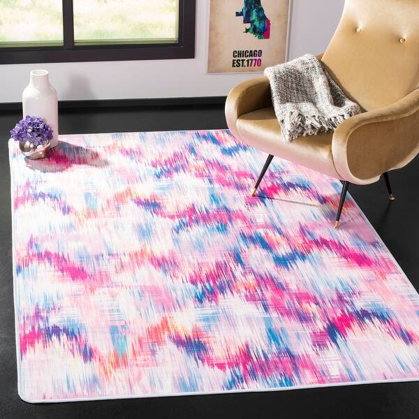 Shop Safavieh Daytona Merrily Graphic Abstract Washable Rug Overstock 17351371