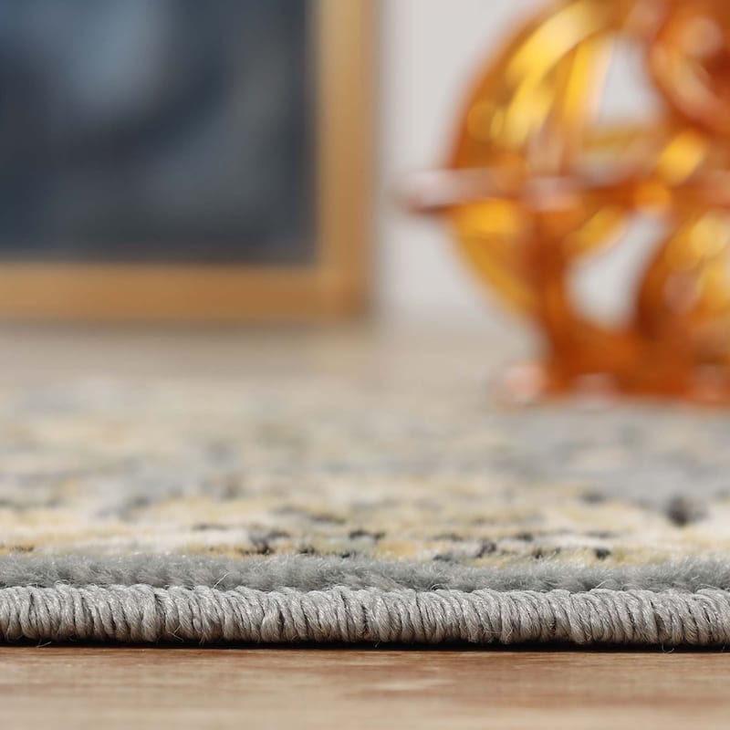Superior Lille Classic Floral Medallion Indoor Runner or Area Rug