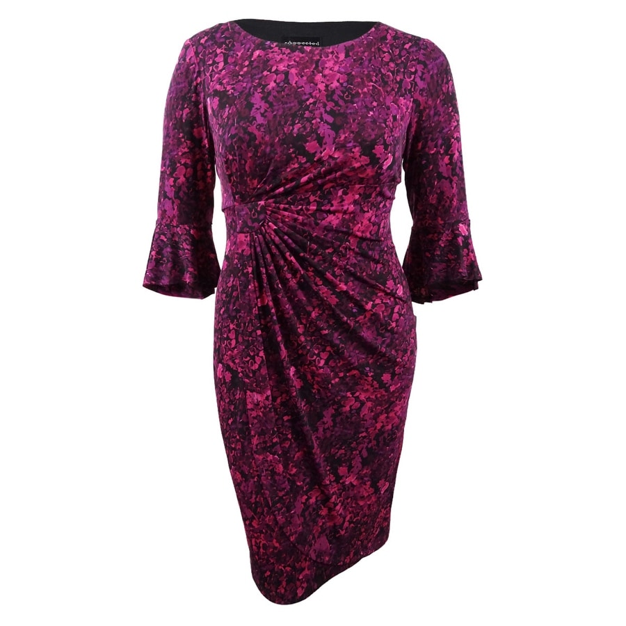 magenta shift dress