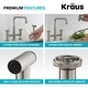preview thumbnail 72 of 165, Kraus Urbix Industrial Solid Brass Kitchen Faucet