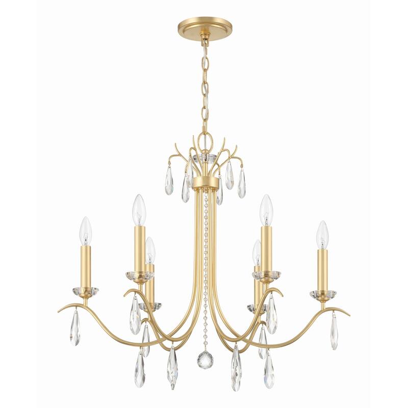 Crystorama Lighting Group ROL-18816 Rollins 6 Light 28" Wide Crystal