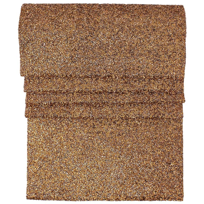 Sparkles Home Luminous Rhinestone Table Runner - 90 - Copper