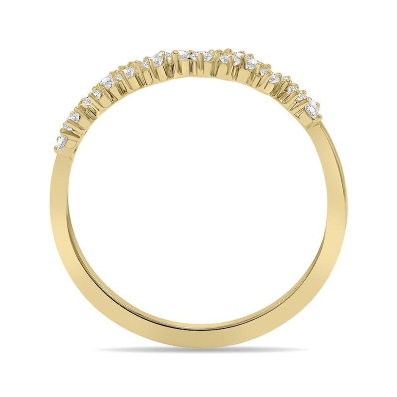 Marquee 1/4 CTW Lab Grown Diamond Ring in 10K Yellow Gold (F-G Color, VS1- VS2 Clarity)