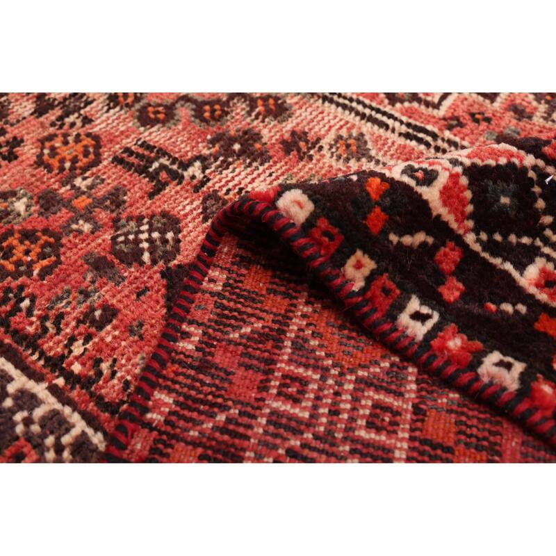 ECARPETGALLERY Hand-knotted Melis Light Red Wool Rug - 6'4 x 9'8