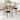 Small Square Kitchen Dining Table Set for 2, 3 Pieces