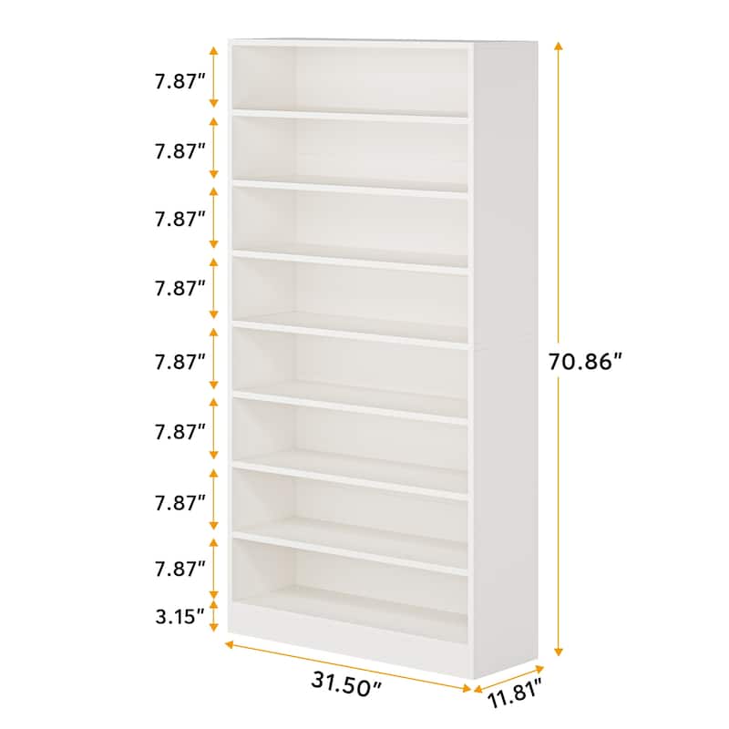 Shoe Cabinet, 9 Tiers 40-45 Pairs Heavy Duty Wood Freestanding Shoe Storage Cabinet - 9 Tier