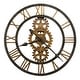 preview thumbnail 1 of 0, Howard Miller Crosby Bronze Gold 30-Inch Industrial Gear Wall Clock