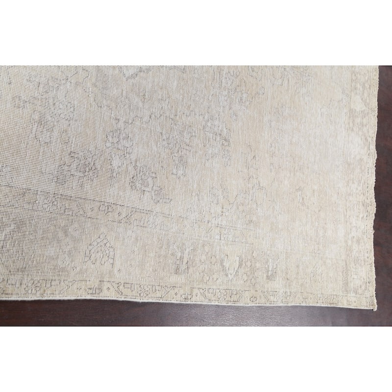 Muted Geometric Tabriz Persian Home Decor Area Rug Wool Hand-knotted - 6'3" x 9'3"