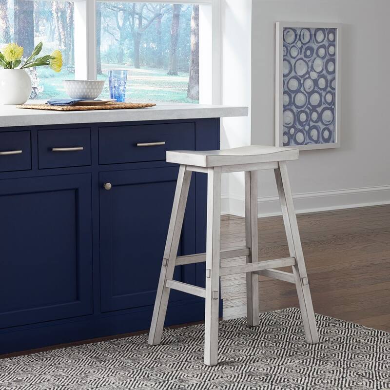 Creations Multi 30 Inch Sawhorse Stool- White - White