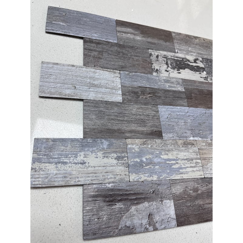 Art3d 11.5"x11.4" Peel and Stick Tile (10-Pack) PVC Composite Laminate Material
