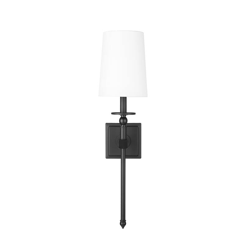 Millennium Lighting 1 Light 26 inch Wall Sconce with White Linen Shade