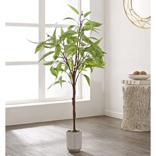 SAFAVIEH Faux Eucalyptus Potted Tree - 18.9" W x 18.9" L x 48.8" H