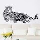 preview thumbnail 1 of 3, Walplus Wall Sticker Decal Black Leopard Minimalistic Home Decor