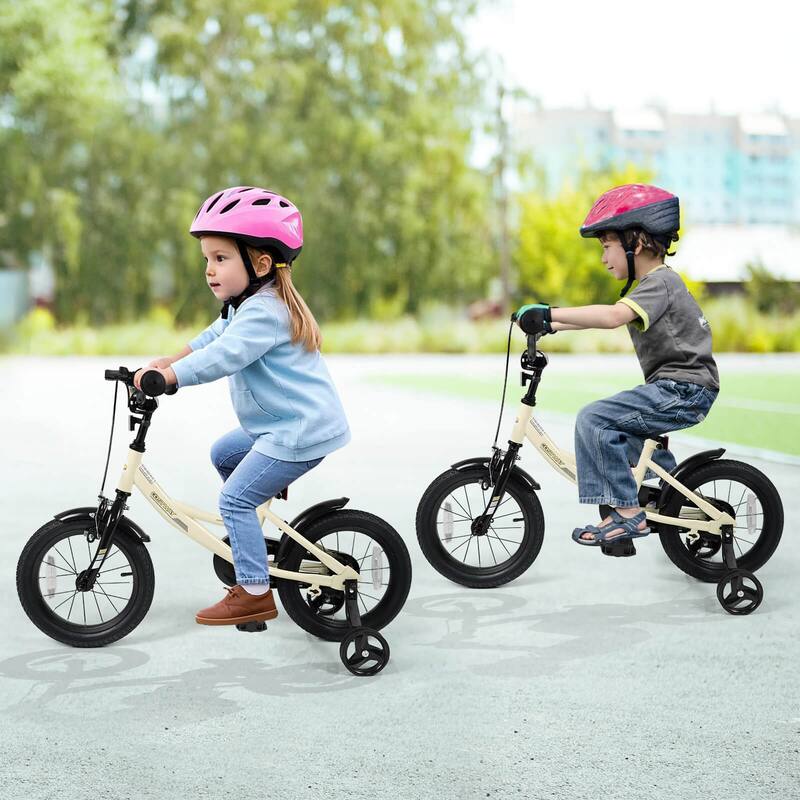 Costway 14" Kids Bike with Removable Training Wheels Adjustable Seat & - See Details
