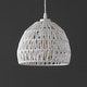 preview thumbnail 87 of 115, Jigu 1-Light Woven Rattan/Iron LED Pendant, by JONATHAN Y