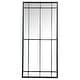 preview thumbnail 1 of 0, Annetta 24 x 52 Inch Window Pane Floor or Wall Mirror Black