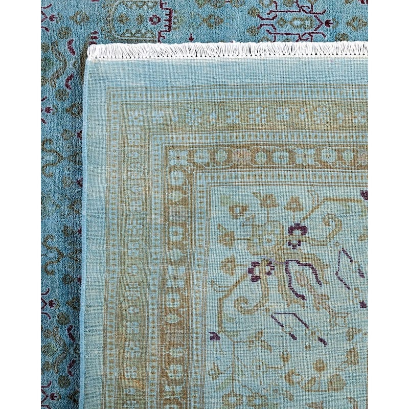 Fine Vibrance One-of-a-Kind Hand-Knotted Area Rug - Blue, 10' 1" x 13' 10" - 10' 1" x 13' 10"
