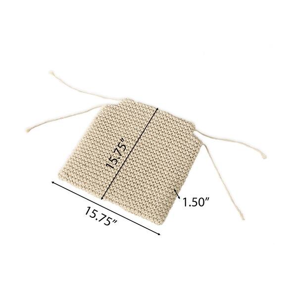 Franconia Knitted Cotton Cushion by Christopher Knight Home