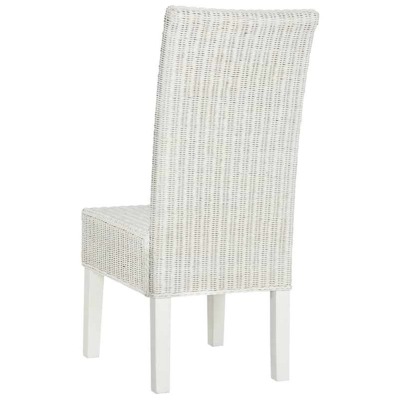SAFAVIEH Jorine Grey Wicker Dining Chair (Set of 2) - 18.1" x 13.2" x 40.1" - 18Wx13Dx40H