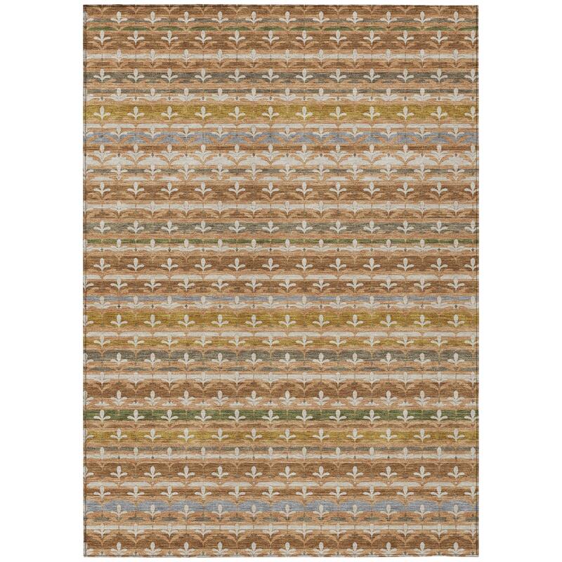 Machine Washable Indoor/ Outdoor Stripe Bramlage Chantille Rug