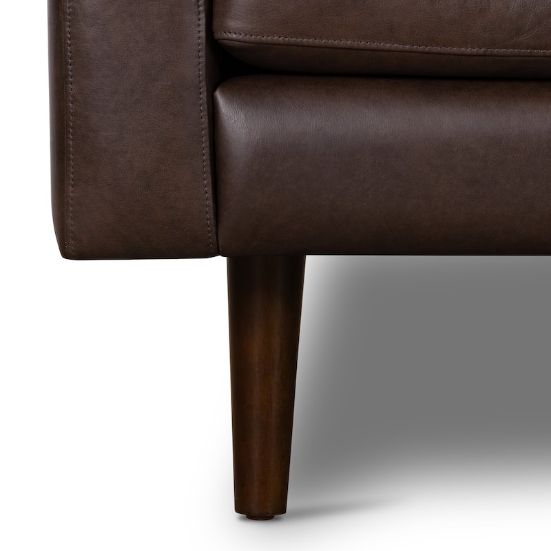 Poly & Bark Napa Lounge Chair (Set of 2) - Full Grain Genuine Italian Leather