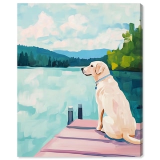 Dockside Companion Coastal Decor Canvas Print by Art Remedy - Bed Bath ...