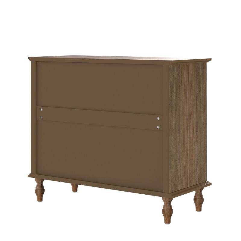 Antique Style 4-Drawer Wood Dresser