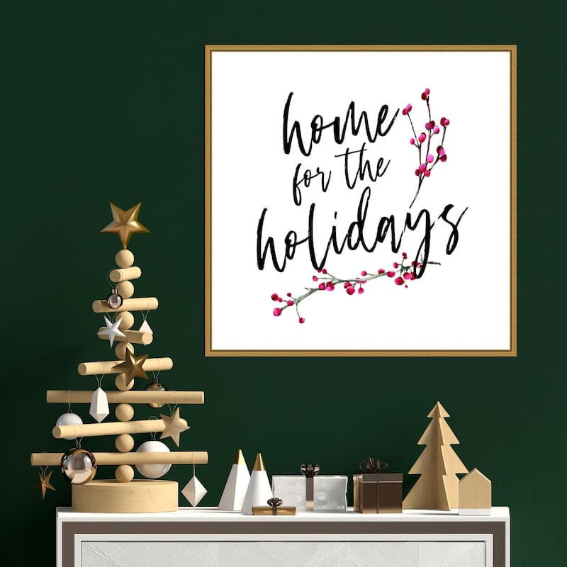 Home for the Holidays by Amanti Art Portfolio Framed Canvas Wall Art