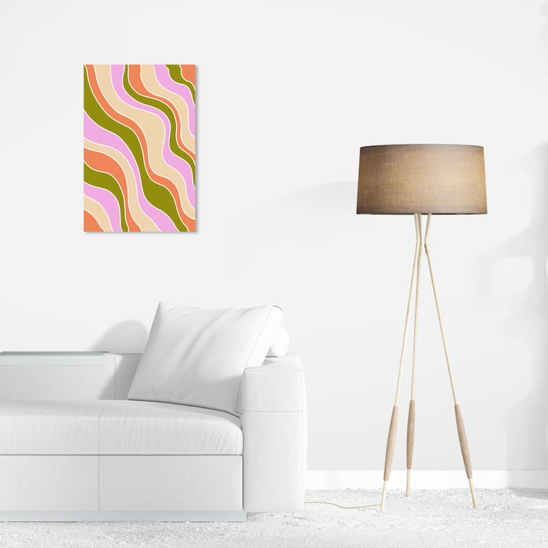 Wynwood Studio Canvas Abstract Skating Rink Vision Green and Army Green Wall Art Canvas Print - 24 x 16