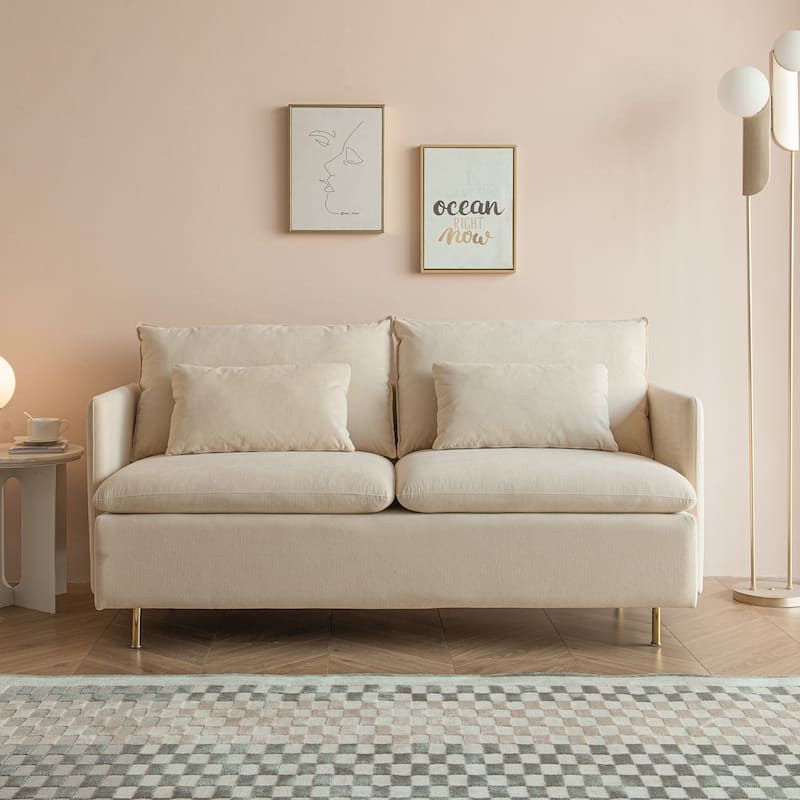 Modern Upholstered Loveseat Sofa