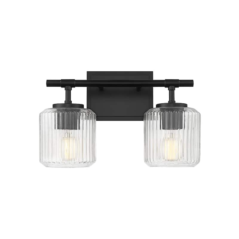 Z-Lite Landon 2 Light Vanity - Matte Black