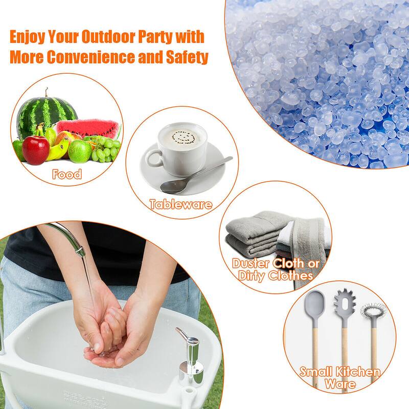Costway 5 Gallon Portable Wash Sink Hand Wash Basin Stand - See Details