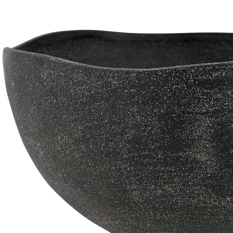 Uttermost Komorebi Indoor-Outdoor Black Bowl - 13.00" W x 8.00" H x 13.00" D