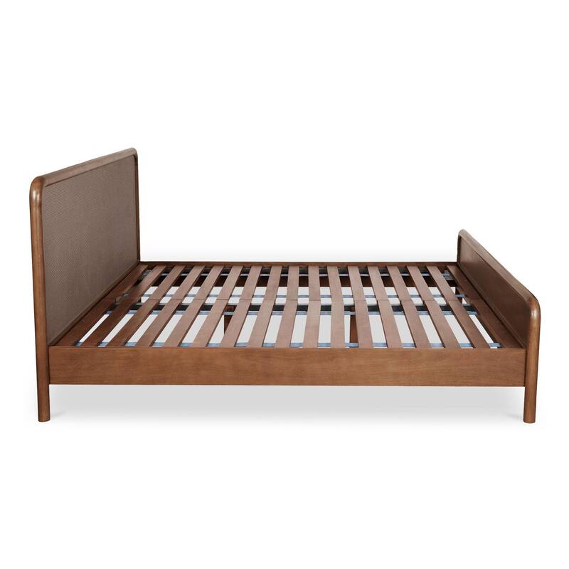 NADAAL STUDIOS West, Wooden Bed With Tatami Mat Headboard