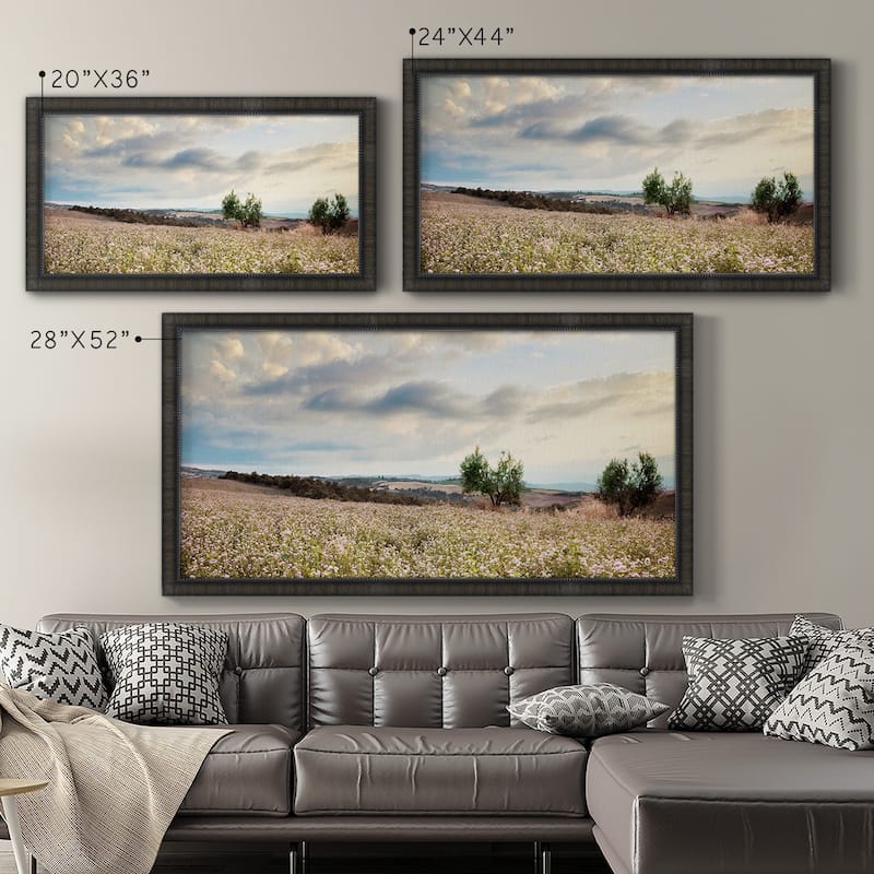 Tuscan Wildflowers Premium Framed Canvas- Ready to Hang