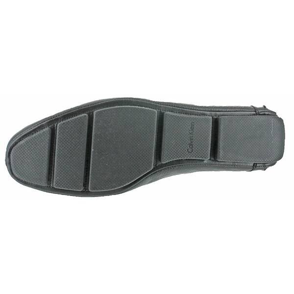 Shop Calvin Klein Men S Menton Leather Slip On Loafer Shoes
