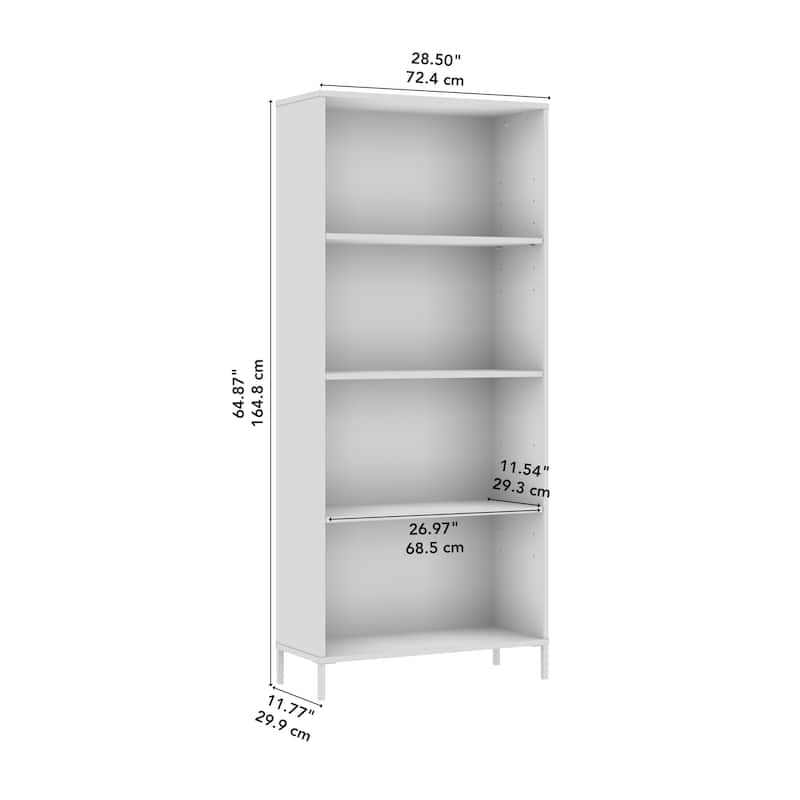 Essence 4 Shelf Bookcase Storage Organizer by Bush Furniture